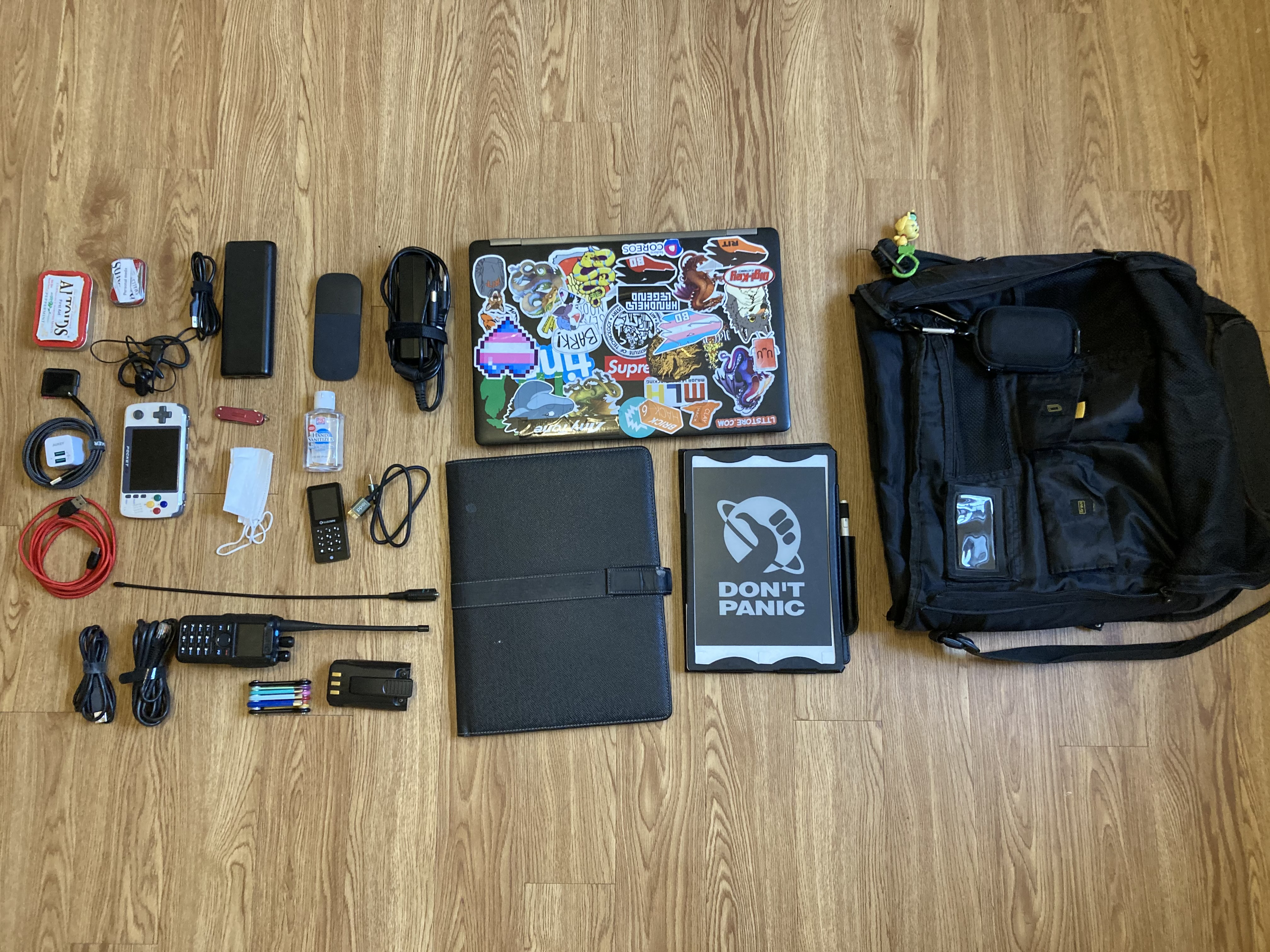 Satisfying bag layout picture