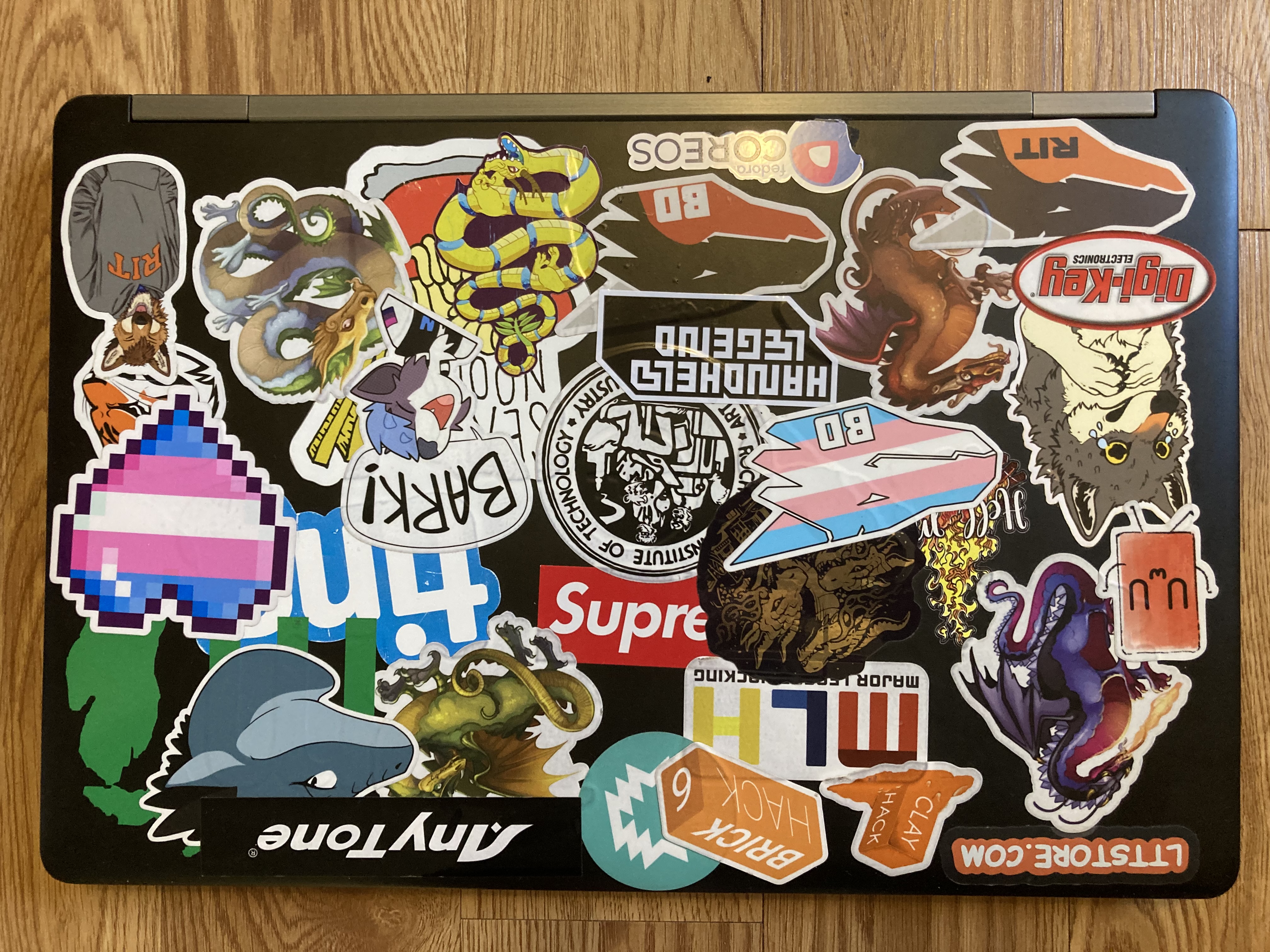 Laptop stickers
